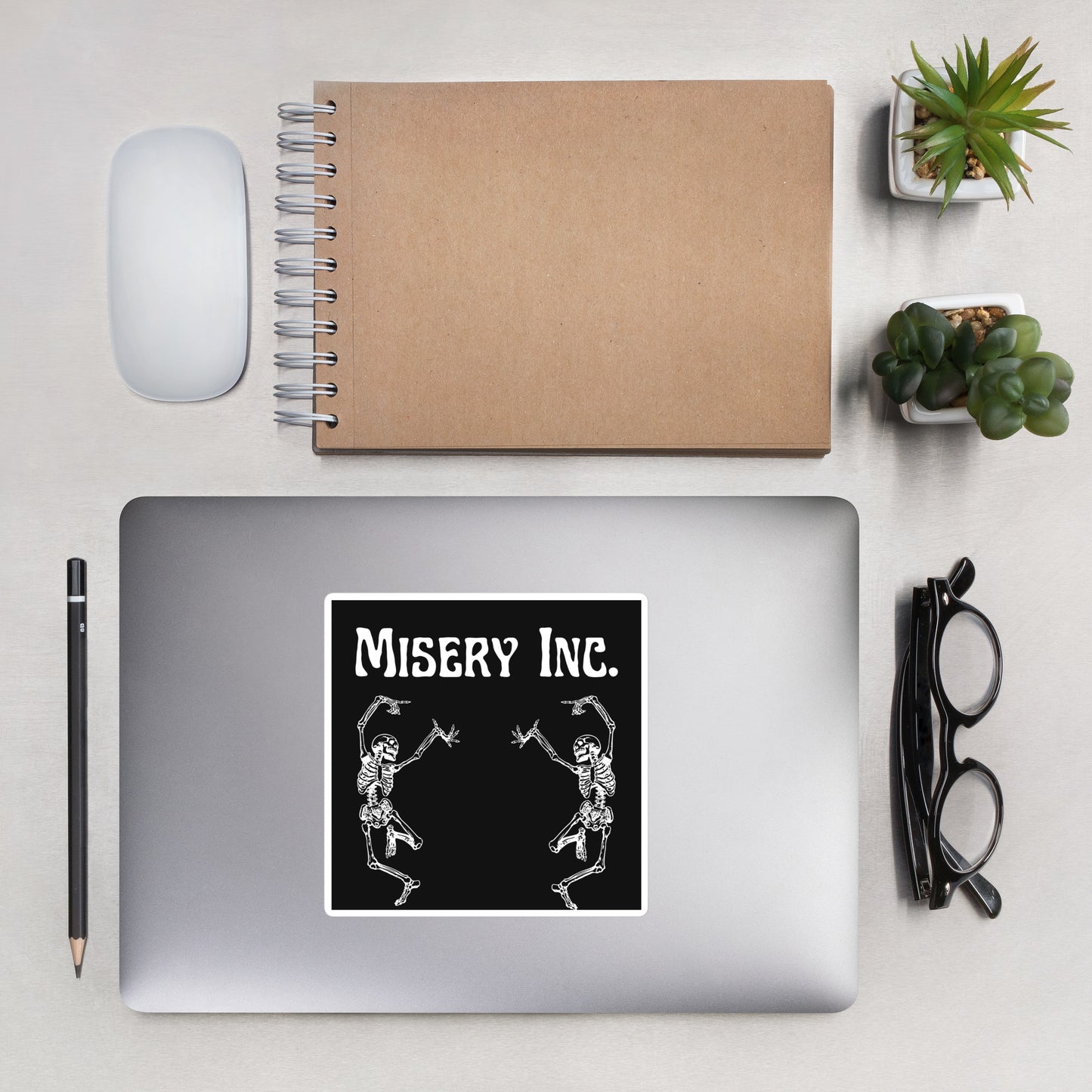 Misery Black Sticker