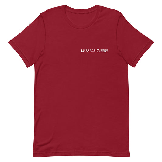 Embrace Misery Dark Red Tee